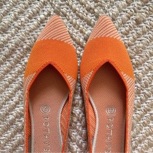 Rothy’s The Point Slip On Shoes in Retired Color Orange Sherbet